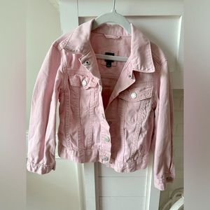 Kids Pink Denim Jacket size M